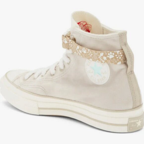 Velvet Converse Sneakers Size 10-women's in box with TOTE - Picture 2 of 6